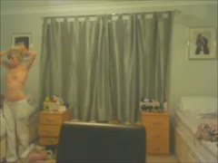 I created a valuable covert webcam video of my rather bashful and slender blonde head.